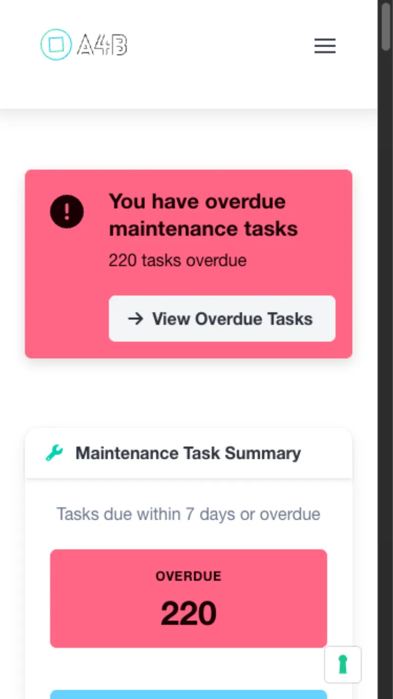 Mobile responsive dashboard showing KPI cards and charts optimized for phone screens