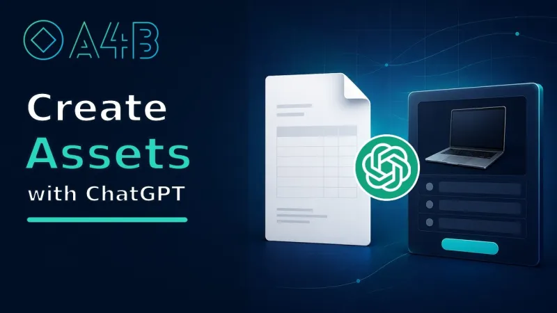 Video thumbnail for Create Assets from an Invoice with ChatGPT | A4B CMMS