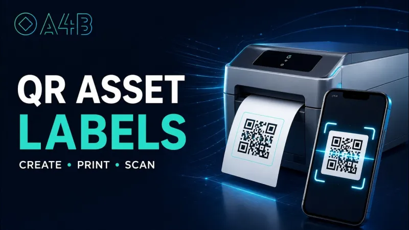 Video thumbnail for Create, Print, and Scan QR Code Asset Labels | A4B CMMS